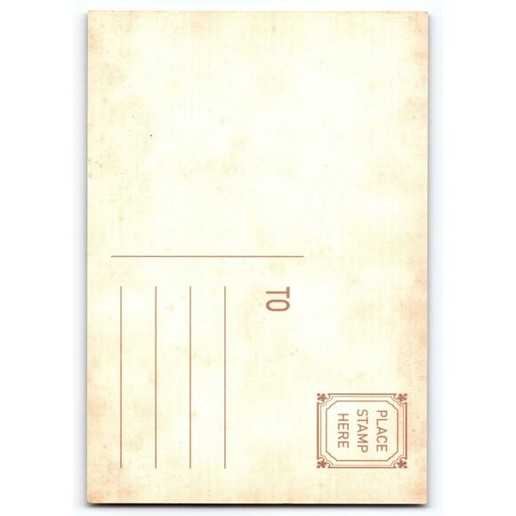 Vintage Halloween Postcard Skeleton in Leopard Print Dress Lithograph 5.5x4 - Picture 2 of 2